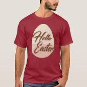 T-shirt Hello Easter – Minimal Egg Design - camiseta (Devant)