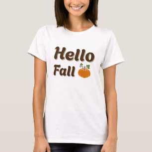 T-shirt Hello Fall - Cosy Citrouille Season Design Automne