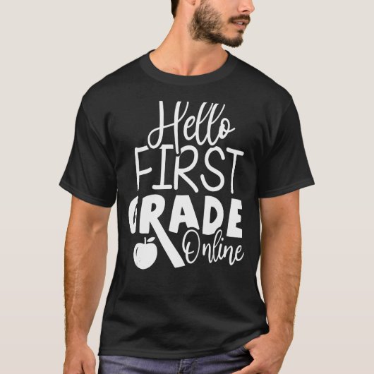 T-shirt Hello First Grade Online 1 (Devant)