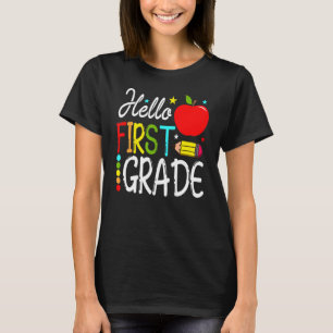 T-shirt Hello First Grade Team 1st Grade Teacher