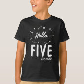 T-shirt Hello Five Custom 5e anniversaire (Devant)