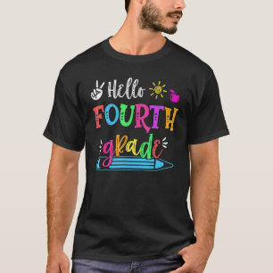 T-shirt Hello Fourth Grade Fun 4th Grade Back To School