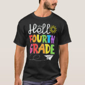 T-shirt Hello Fourth Grade Fun 4Th Grade Back to School (Devant)