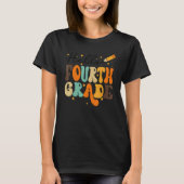 T-SHIRT HELLO FOURTH GRADE TEACHER  KIDS BACK TO SCHOOL RE (Devant)