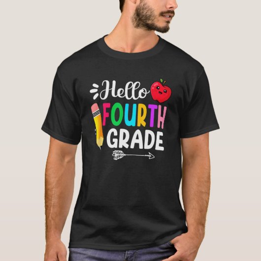 T-shirt Hello Fourth Grade Team 4th Grade Back To School T (Devant)
