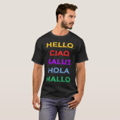 T-shirt Hello In Different Languages For Adults and Kids   (Devant entier)