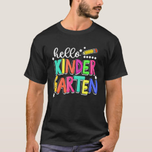 T-shirt Hello Kindergarten Back To School Teacher Student