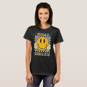 T-shirt Hello Kindergarten Goodbye Pre k Graduation Groovy (Devant entier)