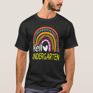 T-shirt Hello Kindergarten Team Kinder Retour À L'École Pl