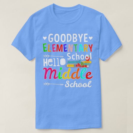 T-shirt Hello Middle School Élémentary School ( (Design devant)