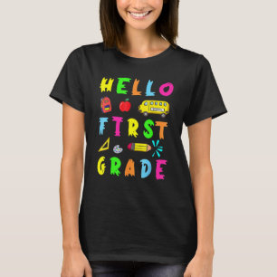 T-shirt Hello Miss Première Grade Back To School Teacher K