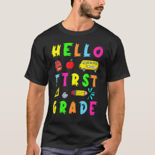 T-shirt Hello Miss Première Grade Back To School Teacher K