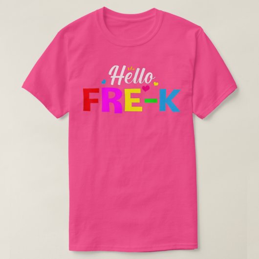 T-SHIRT HELLO PRE K (Design devant)
