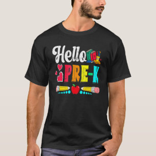 T-shirt Hello Pre K Cute Boys