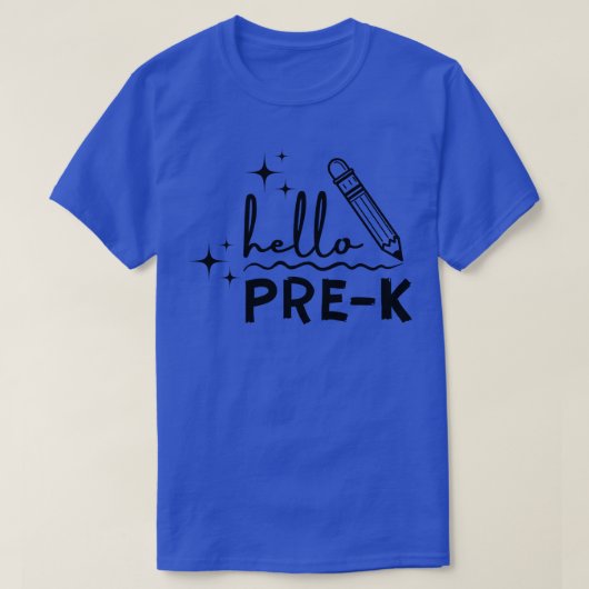 T-shirt Hello Pre K Grade 4 (Design devant)
