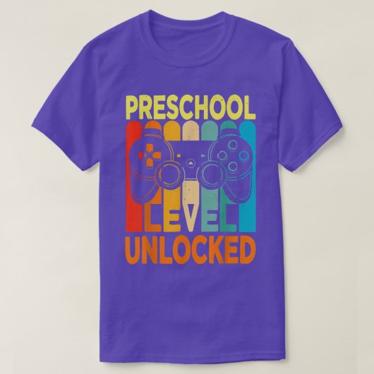 T-shirt Hello Preschool Level Unlocked Video Game Back to  (Design devant)