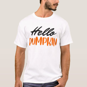 T-shirt Hello Pumpkin Fall Season Autumn