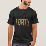 T-shirt Hello Quarty Shirt Women 40th Birthday Outfit Leop<br><div class="desc">Bonjour Quarante Chemises Femmes 40e Anniversaire Tenue Leopard.</div>