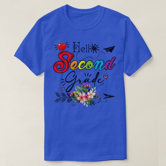 T-shirt Hello Second Grade Fun 2e Grade Retour à l'école T (Design devant)