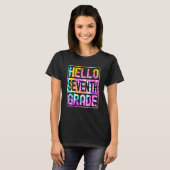 T-shirt Hello Seventh Grade Back to School 7th Grade Teach (Devant entier)