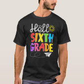 T-shirt Hello Sixth Grade Fun 6Th Grade Back to School St (Devant)