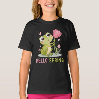 T-shirt Hello Spring Frog, Nature Lover