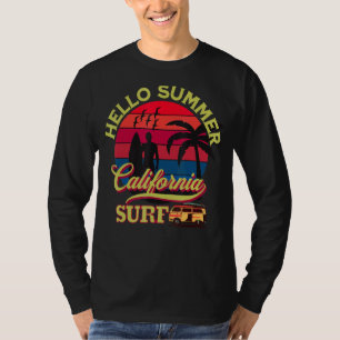 T-shirt Hello Summer California Dreaming Surf Beach