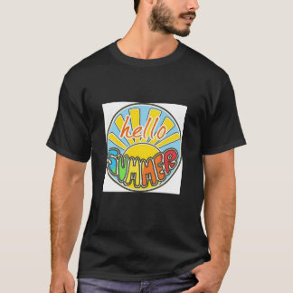 T-shirt Hello Summer | Colorful Summer Vibes Design
