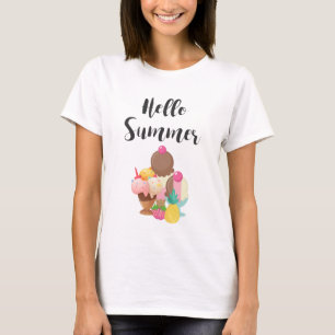 T-shirt Hello Summer Glace Cream Délices