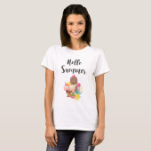 T-shirt Hello Summer Glace Cream Délices (Devant entier)