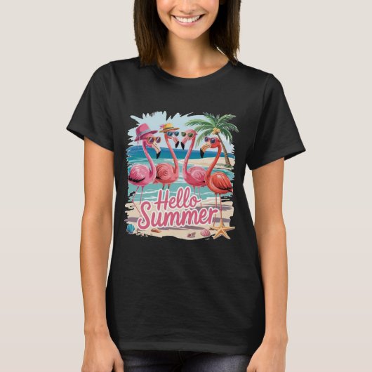 T-Shirt « Hello Summer » pour femmes (Devant)