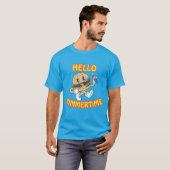T-shirt Hello Summertime Hamburger et Cola (Devant entier)