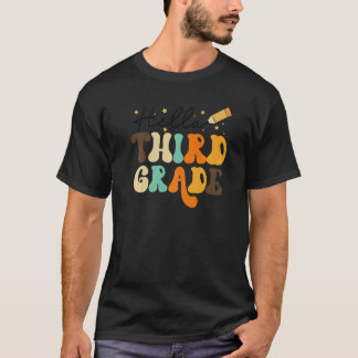 T-shirt Hello Third Grade Team 3rd Grade Teacher Back To S