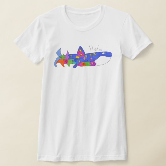 T-shirt "Hello Whale" (Poser)