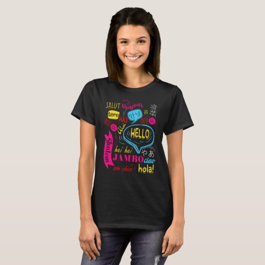 T-shirt Hello Word dans Travel and Teach (Devant entier)
