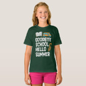 T-SHIRT HELLOSUMMER DE L'ÉCOLE DE GOODBYE (Devant entier)