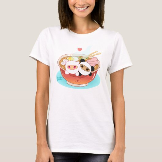 T-shirt HelloTrilly aime Ramen (Devant)