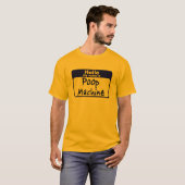 T-shirt Hellow mon nom est machine de dunette (Devant entier)