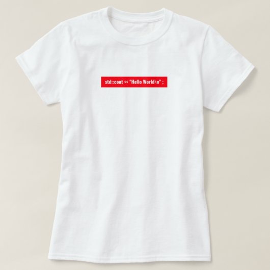 T-shirt helloworld (Design devant)