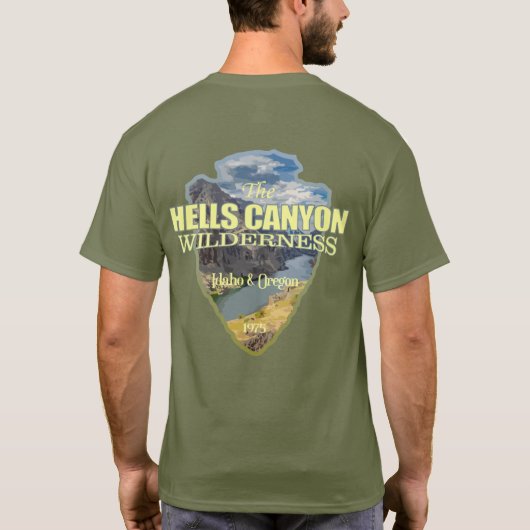 T-shirt Hells Canyon WA (flèche) (Dos)