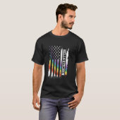 T-shirt Hells Kitchen États-Unis Arc en ciel désorganisé w (Devant entier)