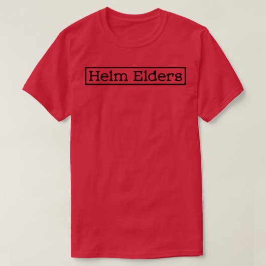 T-shirt Helm Elders Box Logo Noir (Design devant)