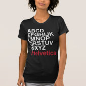 T-shirt helvetica - customisé - customisé (Devant)