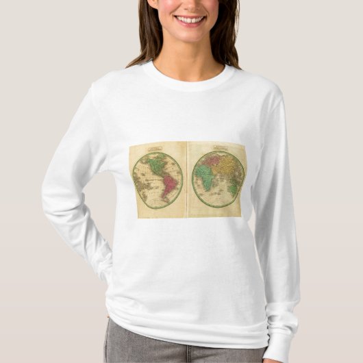 T-shirt Hémisphère de W, hémisphère d'E (Devant)