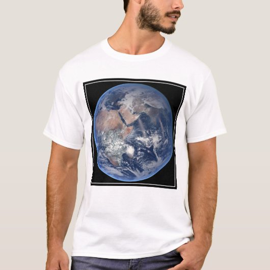 T-shirt Hémisphère Est Sur La Planète Terre. (Devant)