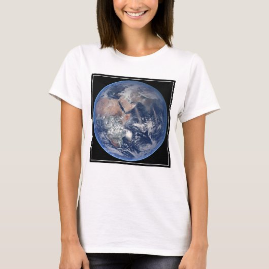 T-shirt Hémisphère Est Sur La Planète Terre. (Devant)