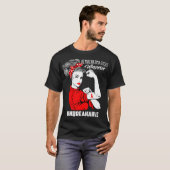 T-shirt Hémochromatosis Guerrier Une conscience indestruct (Devant entier)