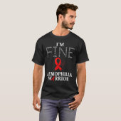 T-shirt Hémophilie guerrière Im Fine (Devant entier)