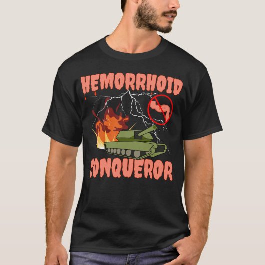 T-shirt Hemorrhoïde Conquérant I Survivez Hemorrhoïdes (Devant)