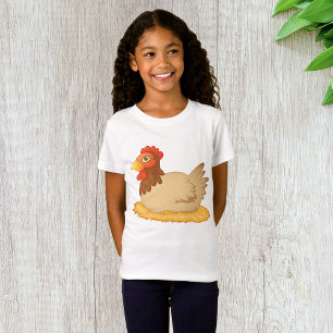 T-Shirt Hen assis sur le nid mûre animal de ferme